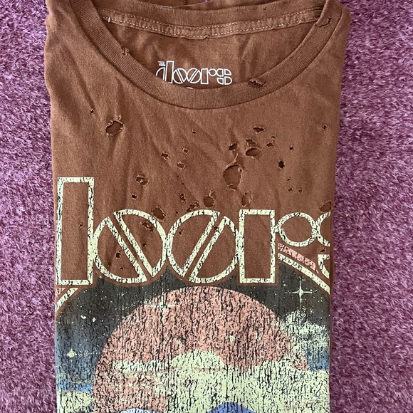 DOORS DISTRESSED BROWN GRAPHIC T SHIRT SIZE 3X - Picture 5 of 6